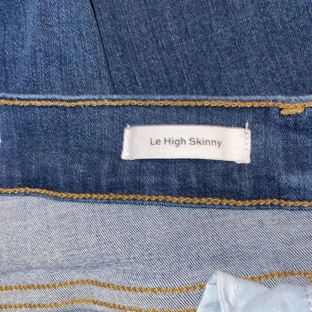 Frame Le High Skinny Triangle Hem Jeans Size 29